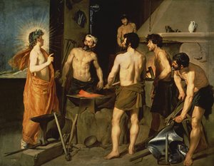The Forge of Vulcan, 1630 av Diego Velázquez